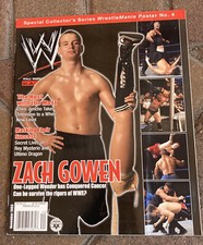 WWE Magazine Nov 2003 Wrestlemania Poster #4 Attached Chris Jericho Rey Mysterio