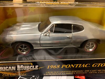 ERTL AMERICAN MUSCLE 1968 PONTIAC GTO CHROME CHASE 1/18