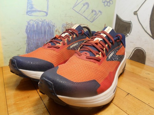 Brooks DNA Flash TrailJack Skyvault Catamount 2 Orange Trail Running Shoes 12.5D