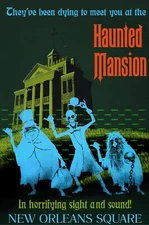 Disney Liberty Square Haunted Mansion 11" X 17" Collector's Poster