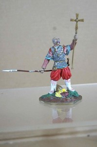 Figurine Soldat 75mm - Trompette Des Dragons De L'Impératrice 1870 - Plomb Peint