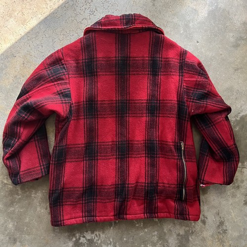 Chaqueta Mackinaw Grande Años 50 Melton Ropa de Invierno Lana Búfalo Cuadros EE. UU. - Imagen 9 de 12