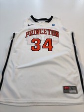 Game Worn Used Princeton Tigers Nike Basketball Jersey Size Large #34