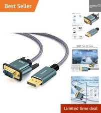 DisplayPort auf VGA Kabel, Vergoldet DP zu VG...