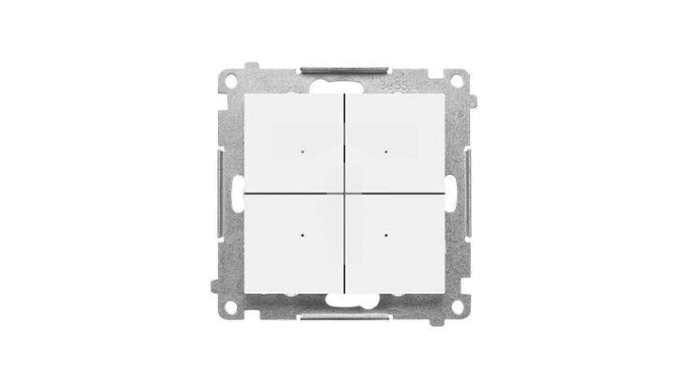 Simon 55 4-way electronic switch/button (module) Matt white TEW4.01/111 /T2UK