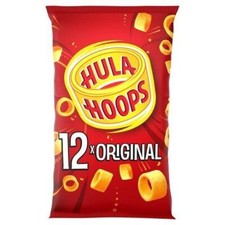 KP Hula Hoops Original Crisps 12 Pack each 24g