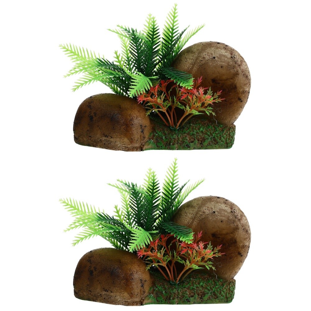 Resin Reptile Hide House Fish Tank Ornaments Fish Tank Stump Decoration