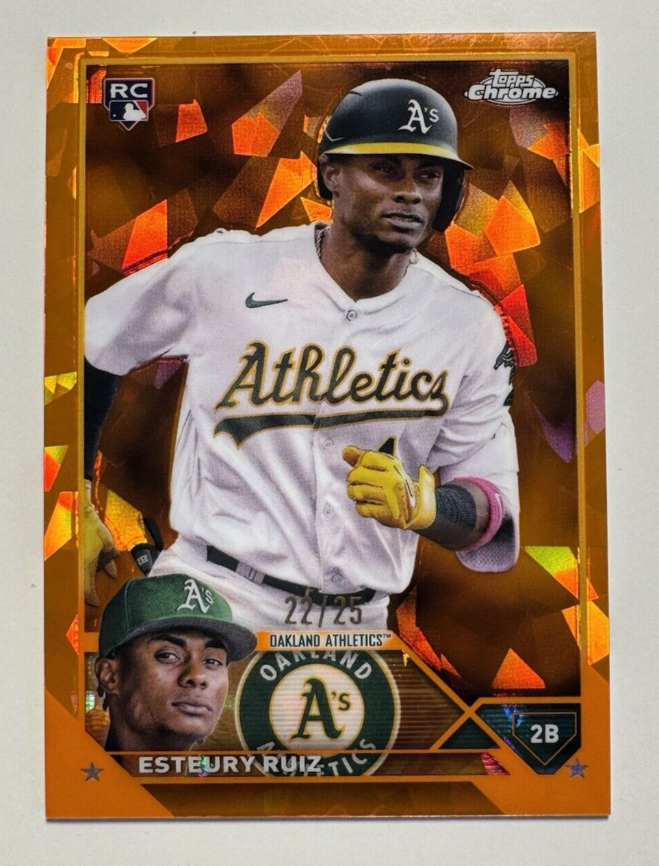2023 Topps Chrome Sapphire Edition #650 Esteury Ruiz Orange #/25