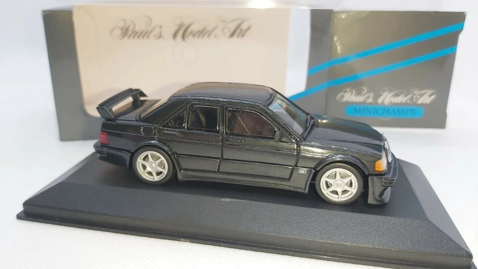 MINICHAMPS Mercedes 190 E Evo 1 color NERO best Nr°  3000B scala 1:43 - Immagine 3 di 3