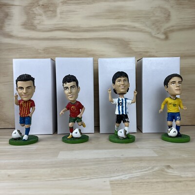 Messi / Ronaldo / Xavi / Kaka 2010 World Cup Bobbleheads Set