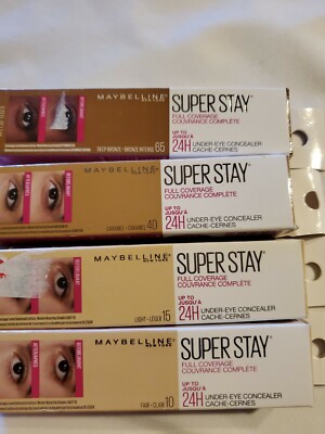 4 Maybelline Super Stay Full Coverage Under-Eye Concealer 7ml 10 15 40 65