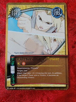 Naruto Collectible Card Game: Extraordinary Power us038 Gold Text 1st Edition 