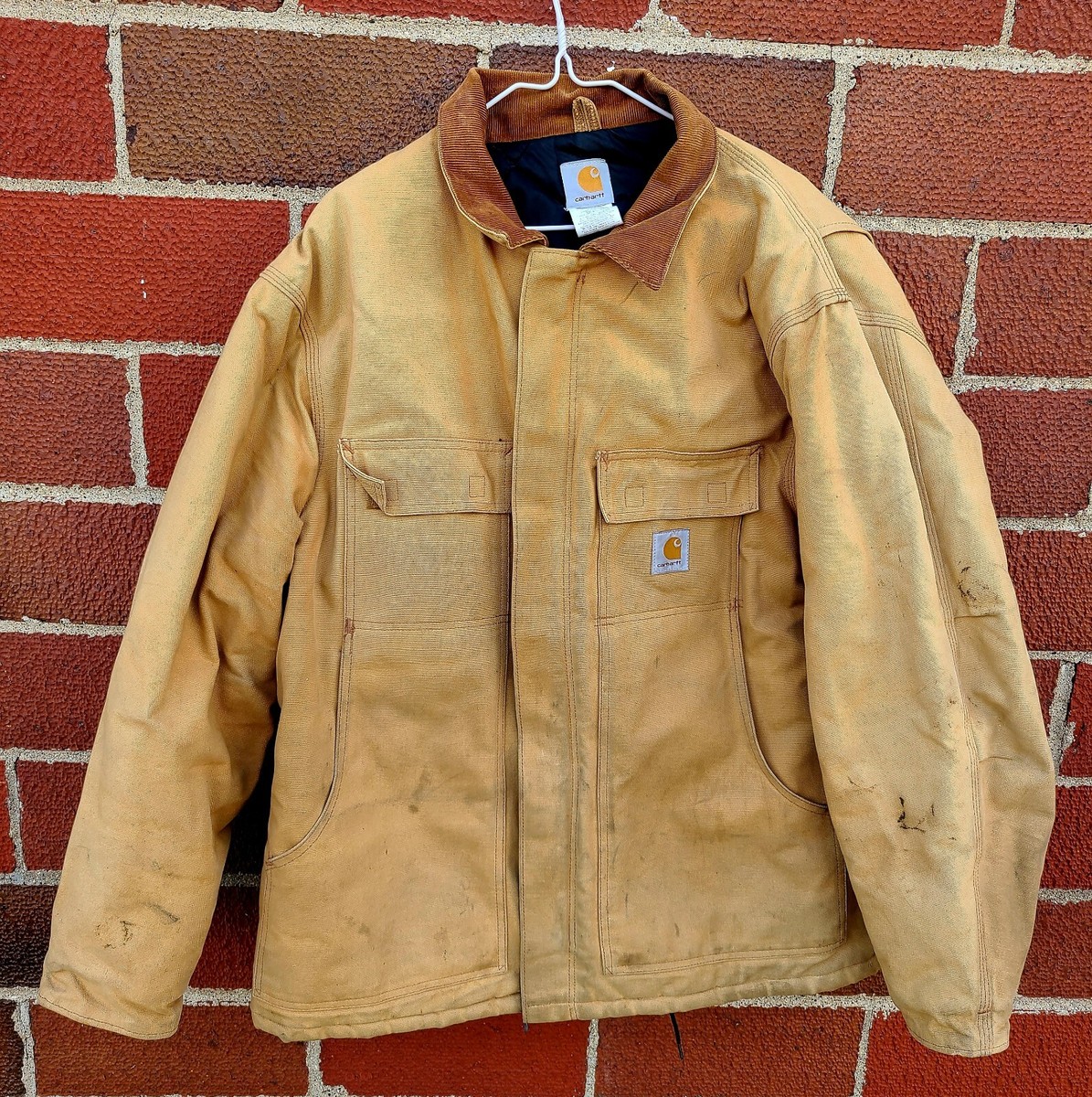 Vintage Carhartt Size 46 XL Brown Sandstone Arctic Quilt Lined