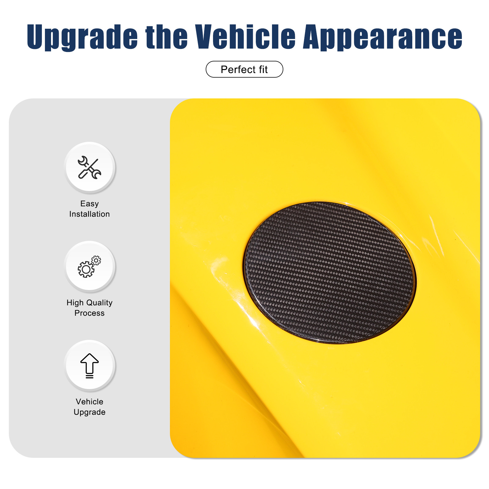 Dry Carbon Car Exterior Fuel Tank Gate Cap Cover Trim For Lotus EMIRA 2021-2023