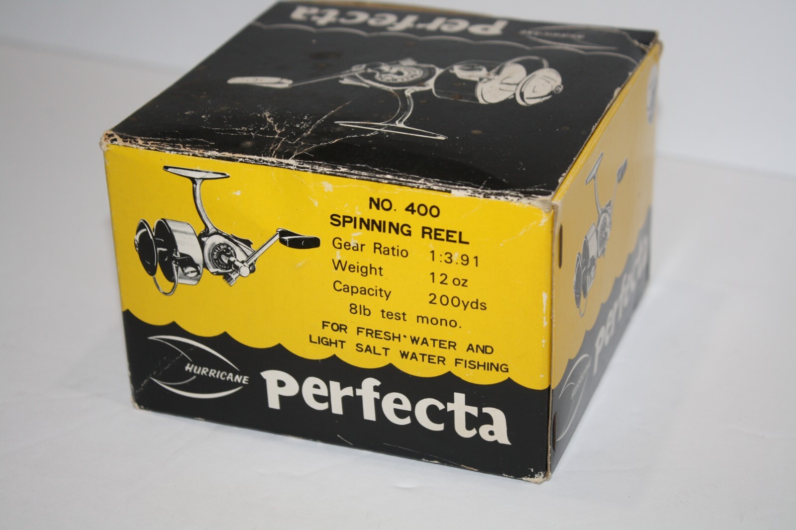 Vintage Olympic Hurricane Perfecta 400 Spinning Fishing Reel in Box