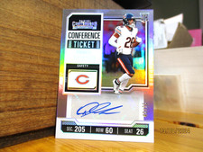 2023 Panini Contenders Quindell Johnson RC Auto Conference Ticket #40/75 Bears