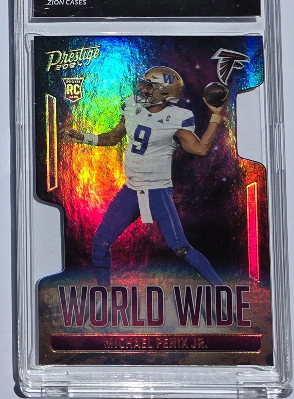 MICHAEL PENIX JR 2024 Panini Prestige World Wide Die Cut SSP! #WW_MPJ Case Hit!