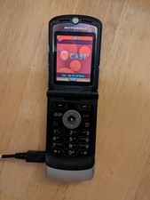 Motorola RAZR V3m - Silver and Black  Verizon  Very Rare Flip Phone