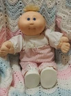 Cabbage Patch Kid Preemie Girl Blonde Hair Blue Eyes 1984