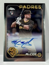 Mason McCoy Auto Rookie Card San Diego Padres 2024 Topps Chrome #RA-MCC. rookie card picture