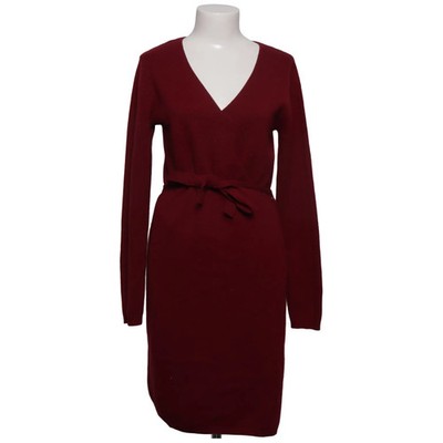 Neiman Marcus, Wickelkleid, Größe: M, Rot, Kaschmir, Einfarbig, Feinstrick #BQ3