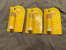 3 Brand New Raw Sugar Lip Love Lemon Sugar Soothing Lip Balm