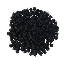 Tattoo Grommets,300Pcs Disposable Rubber Soft Silicone 300 Pieces, Black