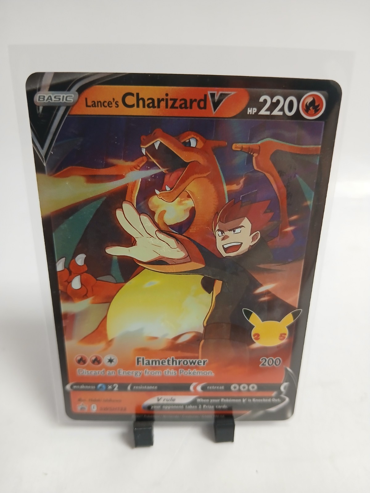 Pokemon TCG - Lance's Charizard V Promo SWSH133 Black Star