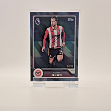 Topps PL Flagship Mathias Jensen 08/10 Number Match Brenford Black Parallel Card