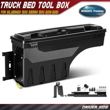 Left Side Truck Bed Storage Box Toolbox For Silverado 1500 Sierra 1500 2019-2021