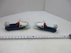 Lot of 2 Vintage MARX Toys Lighted Sno-Hawk Snowmobile Toy