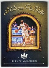 2020-21 Panini Court Kings Le Cinque Piu Belle Zion Williamson #1 New Orleans