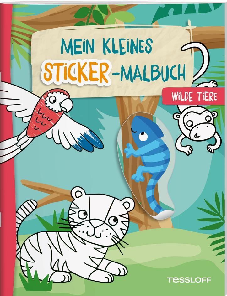 Mein kleines Sticker-Malbuch. Wilde Tiere Alberta Kiel