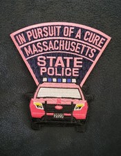 Massachusetts State Police Pursuit of Cure Breast Cancer Patch Pink Cruiser 2023