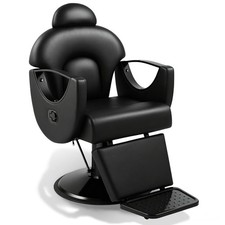 Black Heavy Duty Reclining Hydraulic Barber Chair All Purpose Spa Beauty Salon