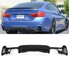 Fits BMW 4 Series F32 F33 F36 Rear Diffuser Quad Exhaust M Performance Style New