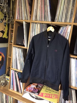 Men s Fred Perry Tracksuit Top Medium Excellent Condition  Navy /black