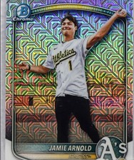 JAMIE ARNOLD 2025 Bowman Chrome Draft Mega Box Image Variation SP #BDC-30