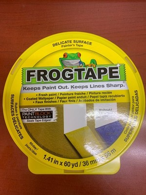 FrogTape Delicate Surface Painters Tape : 1.41 in. x 60 yds. 10 rolls per case