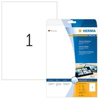 Herma 4909 Etiketten A4 210X297Mm 25 StüCk Selbstklebend Papier Weiß GläNzend