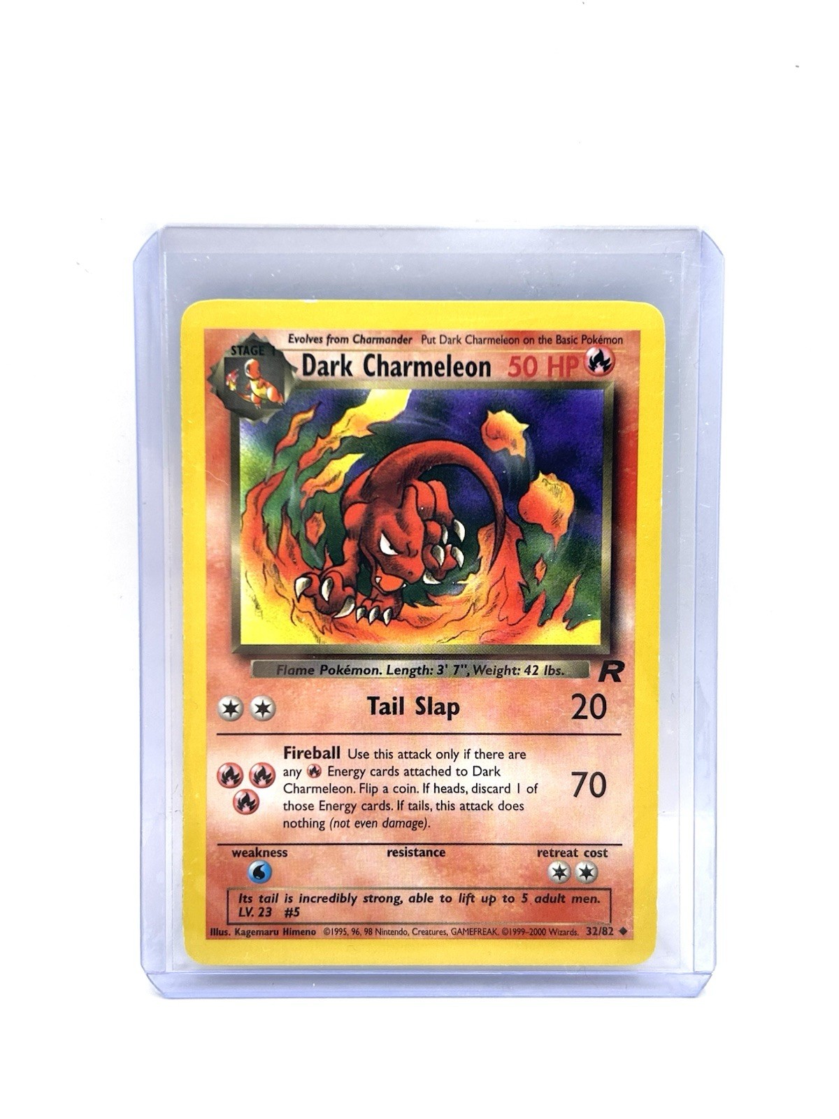 Dark Charmeleon 32/82 - Team Rocket Vintage WoTC 2000 Pokemon Card LP