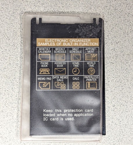 Sharp Wizard OZ-7000 Electronic Organizer with Time & Expense Manager Card - Picture 17 of 17
