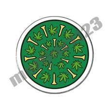 420 Funny Weed Joint Stoner Pot Tees High Golf Ball Marker Novelty Gift
