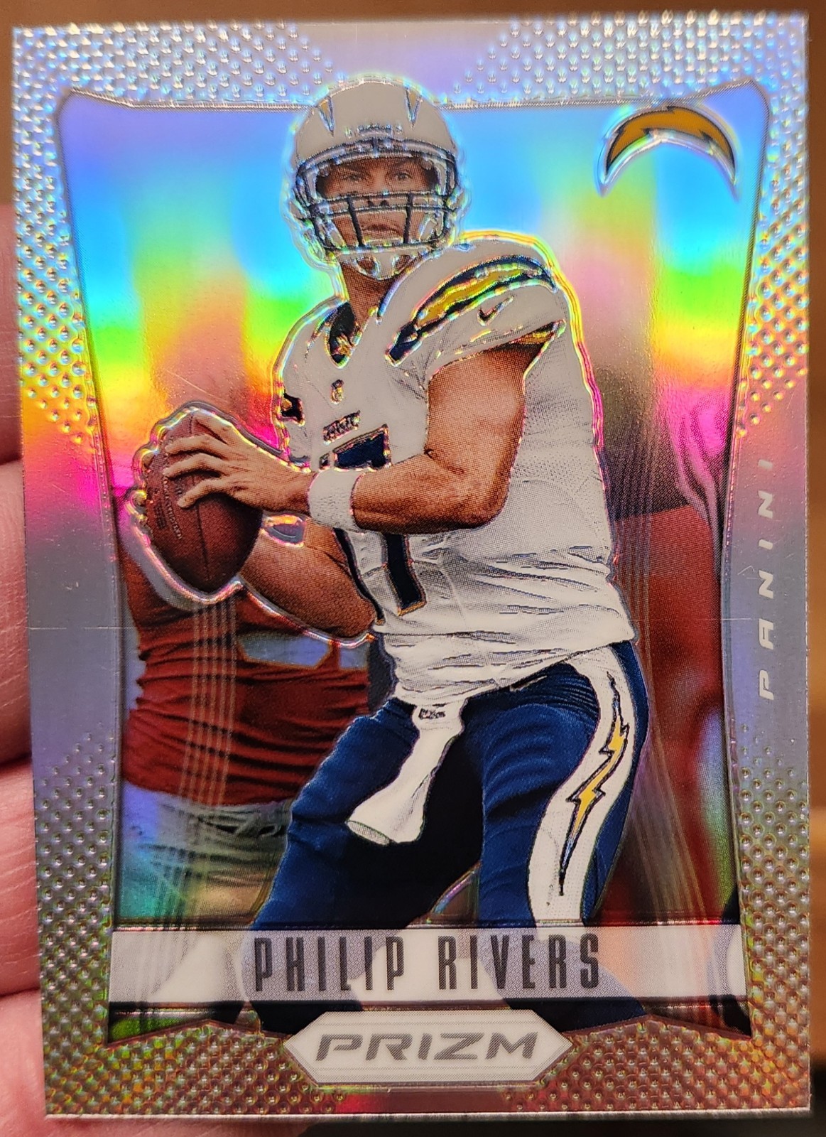 PHILIP RIVERS 2012 PRIZM FOOTBALL SILVER PRIZMS REFRACTOR RARE!!