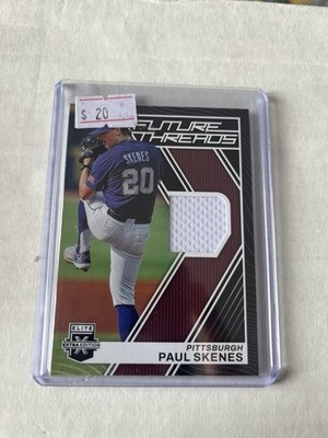 2023 Panini Elite Extra Edition Paul Skenes Future Threads Jersey  006