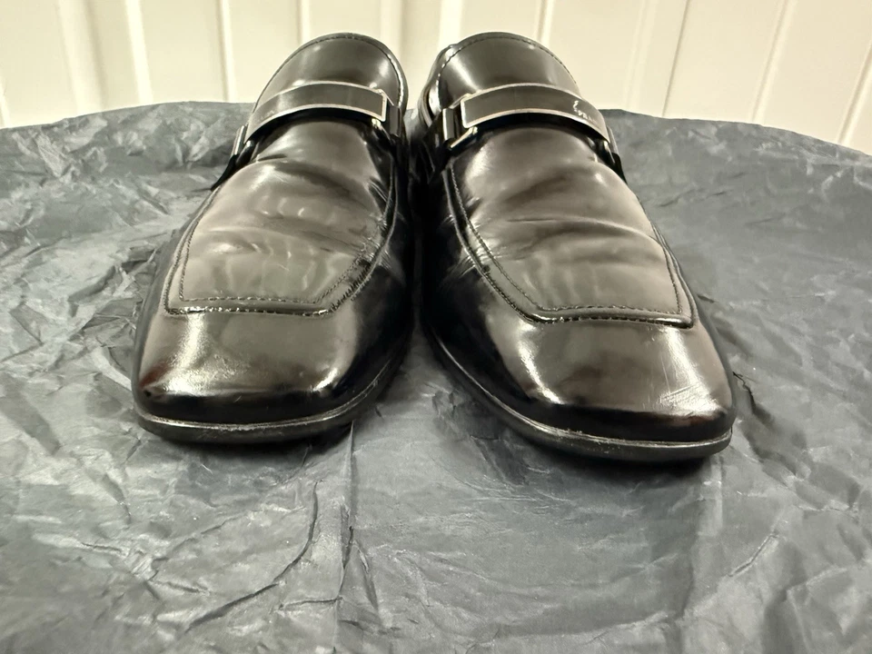 Prada mens loafers casual dress black leather $940 MSRP - Image 3 of 4