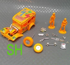 Vintage 1969 Aurora Street Orange Mod Hot Rod Car Figures Groovy Parts Repair