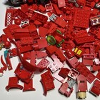 Lego 300 Red Bricks Plates Mario Hat Heart 39613 Wheelchair Mudguards 392 — photo 2