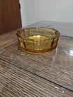 Blenko Glass Ashtray Chunky Pebble Texture Amber Vintage Mid-Century