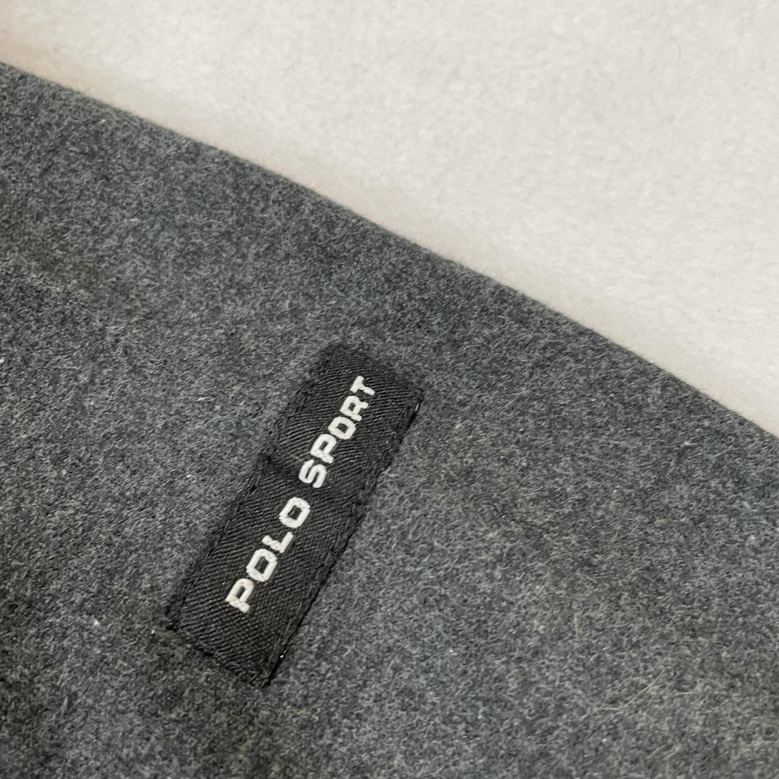 Polo Sport Ralph Lauren Sweatshirt Mens Large Gray Stripe Crewneck 100percent Cotton image 5